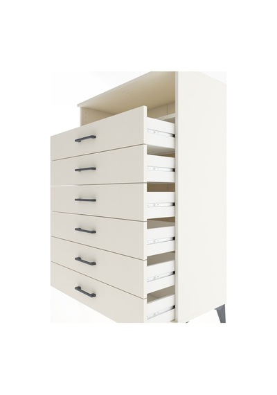 Hyperion Dolap Tek Raflı 6 Çekmeceli 88x44x134 Aytaşı-aytaşı Aytaşı