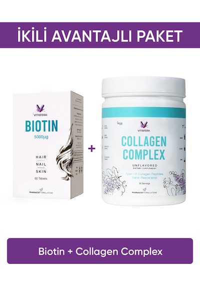 Ikili Avantajlı Paket 4 Biotin + Collagen Complex