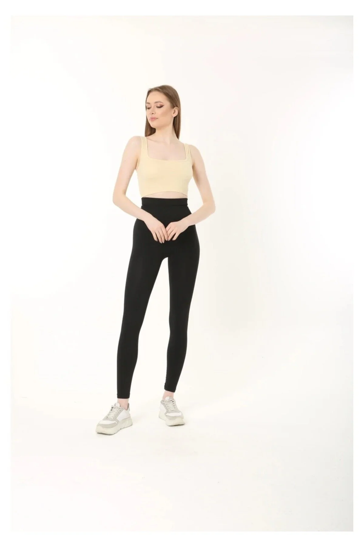 Perafit Crop Büstiyer Bej Renk