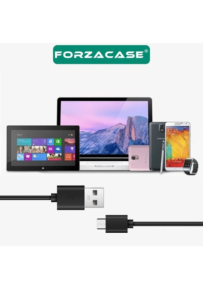 Forzacase 3a Micro Usb Şarj Ve Data Kablosu 2 Metre Siyah - Fc1170 1 Adet