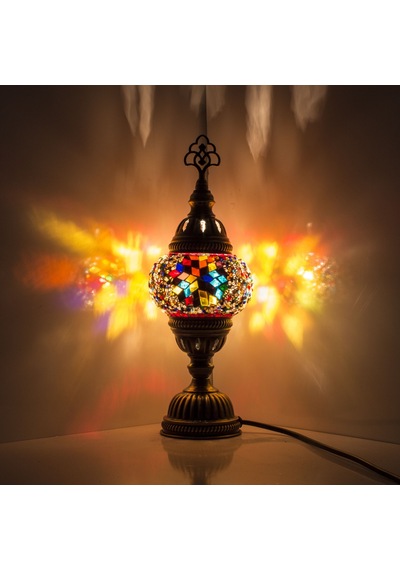 Dekoratif AMPUL HEDİYELİ GECE LAMBASI MOZAİK LAMBA