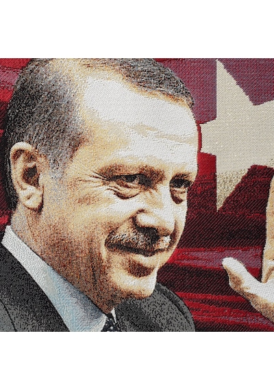 Figüratif Seri-12 Dokuma Goblen Kumaş-Recep Tayyip Erdoğan