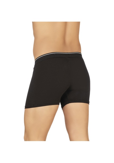 Özkan Underwear Özkan 11256 3'lü Paket Erkek Premium Kumaş Modal Pamuklu Esnek Yumuşak Boxer Şort Siyah