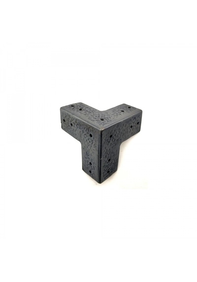 Antika Tarz Dekoratif Pirinç Köşe Gönye - 68x68 Mm, Oksit Standart