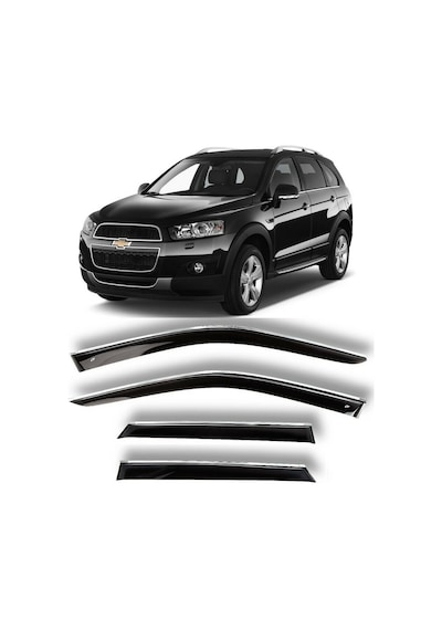 Chevrolet Captiva 2006 Sonrası Kromlu Cam Rüzgarlığı 4 Lü