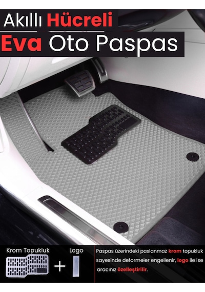 Honda-civic-fd6-sedan- 2006-2011 İçin Eva Ful Paspas Takımı Metal Topukluk Dahil -252