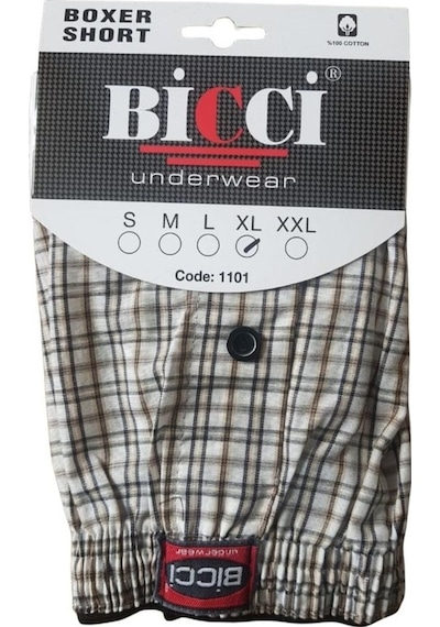 BicciPoplin Erkek Boxer Mavi