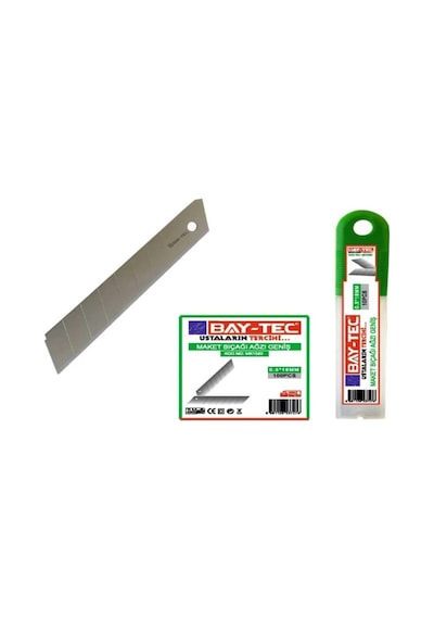 Bay-Tec Mk1560 Maket Bıçağı Geniş Ağız 10 Kutu 100 Adet (0,5*18)