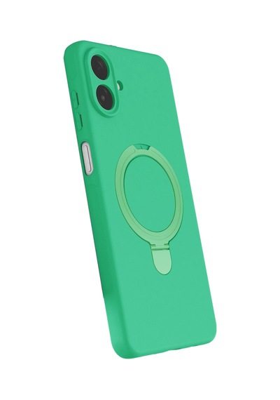 Samsung Galaxy A07 4g İçin Uyumlu Soft Tasarım Magsafe Halka Stand İçi Kadife Kapak