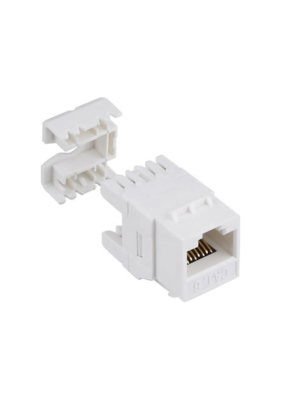 Rj45 Cat6 8P-8C 180 Derece Keystone Jack