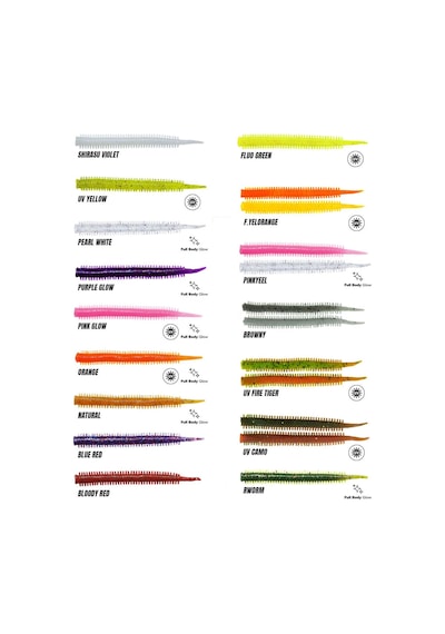 Fujin Yummy Sandworm 7cm Lrf Silikonu Fluo Green