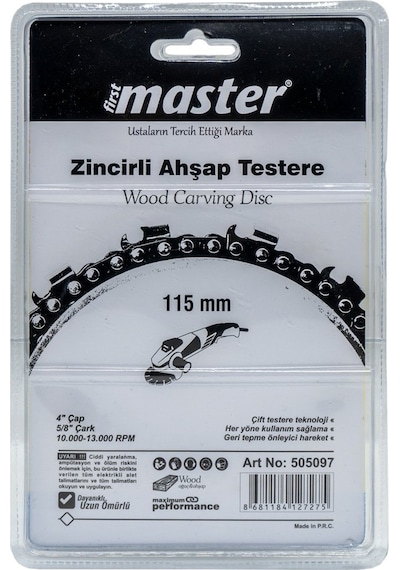 Master 505097 Wood Carving Disc Ahşap İşleme Diski 115 Mm 13 Diş