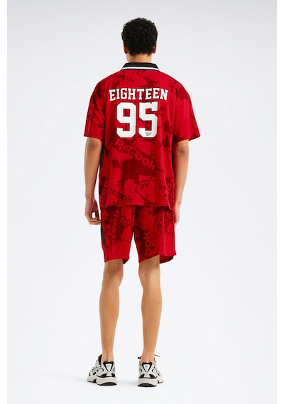 Reebok Street Sport Ftbl Jersey Kırmızı Erkek Kısa Kol T-shirt 000000000102343592 Kırmızı-sıyah