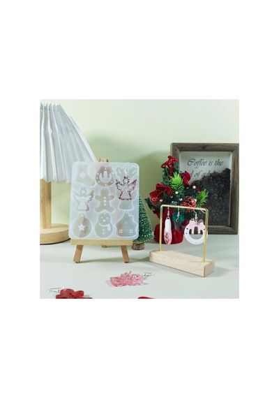 Silikon Kalıp Yılbaşı Noel Çanı Geğik Kardan Adam Kalıbı 9 Lu Reçine Kalıp Diğer