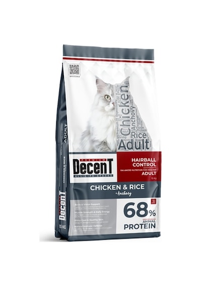 Decent Tavuklu ve Pirinçli Yetişkin Kedi Maması 15 KG