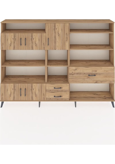 Arges Dolap 13 Raflı 3 Çekmeceli 5 Kapaklı 220x30x163 Çam-çam Çam-çam Arges Dolap 13 Raflı 3 Çekmeceli 5 Kapaklı 220x30x163 Çam-çam Çam-çam