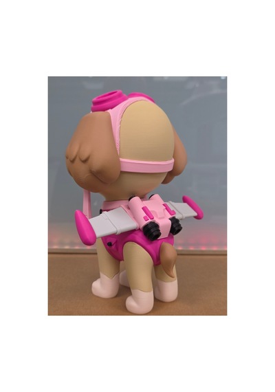 Skye Paw Patrol Figür 20 Cm-3d Baskı-kolleksiyonluk Biblo