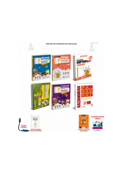 Çanta 8. Sınıf Lgs Tüm Dersler 218 6 Kitap Seti