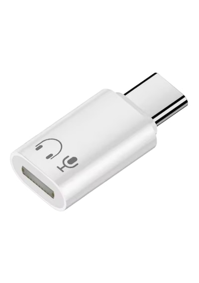 Alfais 6001 Type-c To Lightning 8 Pin Ses Ve Kulaklık Çevirici Dönüştürücü Adaptör Mikrofon