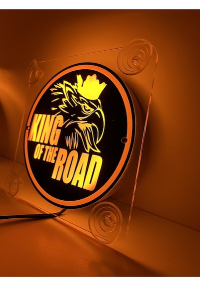 Ahmet Otomotiv King Of The Road Cam Önü Logo Tabela 24volt