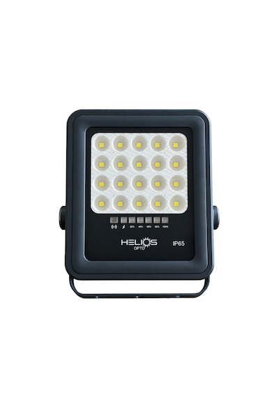 Helios 100w Led Solar Projektör Monokristal Panel Ip67 Uzaktan Kumandalı