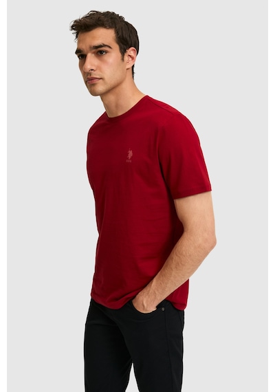 U.s. Polo Assn. Erkek Bordo Tişört Basic 50326953-vr014