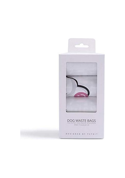 Köpek Atık Plastik Torba Ruloları 8'li Paket Tek Boyut Beyaz