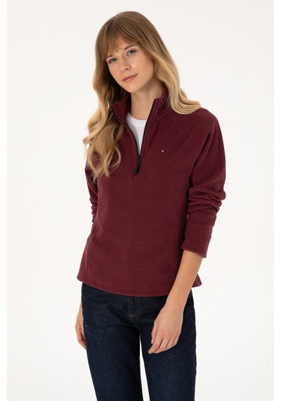 U.s. Polo Assn. Kadın Plum Sweatshirt 50316714-vr177 New Plum