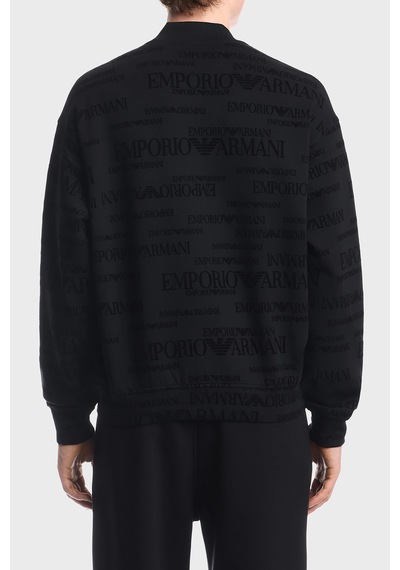 Emporio Armani Pamuklu Fermuarlı Regular Sweat Erkek Sweat Em006881 Af10013 Fc376 Siyah