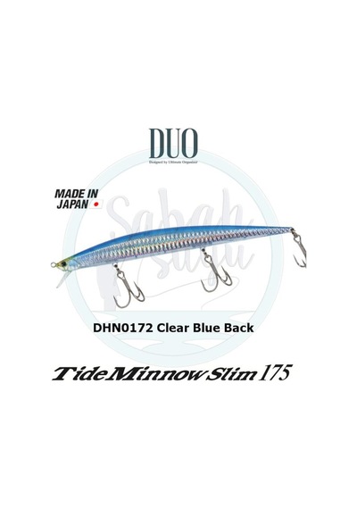 Duo Tide Minnow Slim 175 Dhn0172 Clear Blue Back