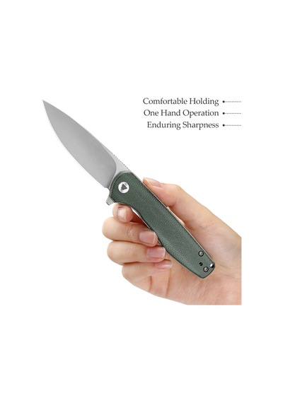 Trivisa Hummingbird-gm Mikarta Sap 14c28n Çelik  Kamp Çakısı Jm07-gm-14 Yeşil