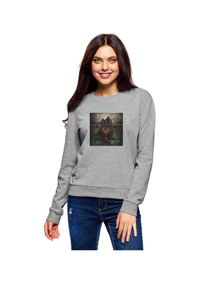 Epica The Quantum Enigma Baskılı Gri Kadın Sweatshirt