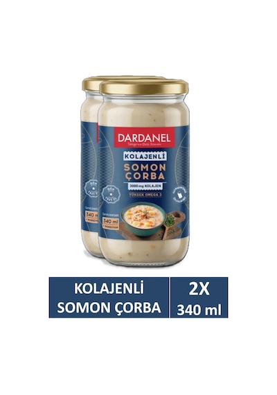 Dardanel Hazır Yemek Somon Çorba Cam Kavanoz 340 Gr X 2 Adet
