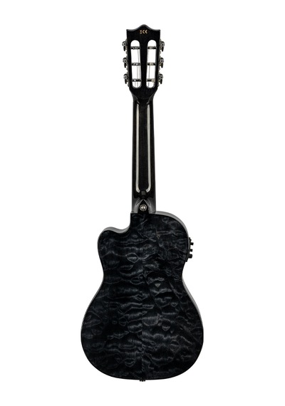 Lanikai Qm-bkceg Quilted Maple Elektro Guitalele - Siyah Profesy