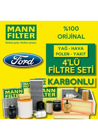 Ford Focus 1.6 Tdci Mann-filter Filtre Bakım Seti E5 2011-2015 4k