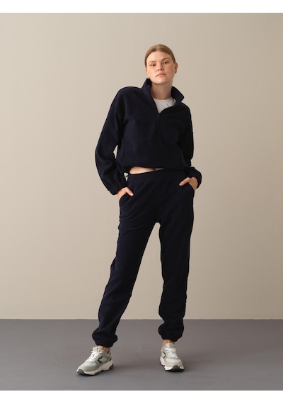 Xint Lacivert Oversize Sweat Pantolon 470365