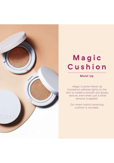 Aydınlık Görünüm Sunan Spf50+ Pa+++ Cushion Fondöten 15g Magic Cushion Moist Up No.23 Çok Renkli