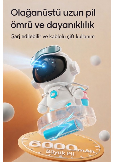 4k Akıllı Robot Kamera 360 Takip, Gece Görüşlü, Wifi Güvenlik