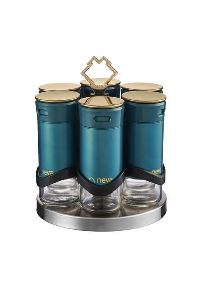 Neva N3040 Sweet Premıum Mentol Niş 6 Lı Baharat Seti Yeşil