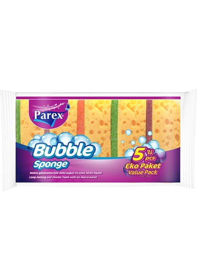 Orta Ve Büyük Boy Kokulu Büzgülü Çöp Torbası Ve 5'li Düz Bubble Sünger Paketi