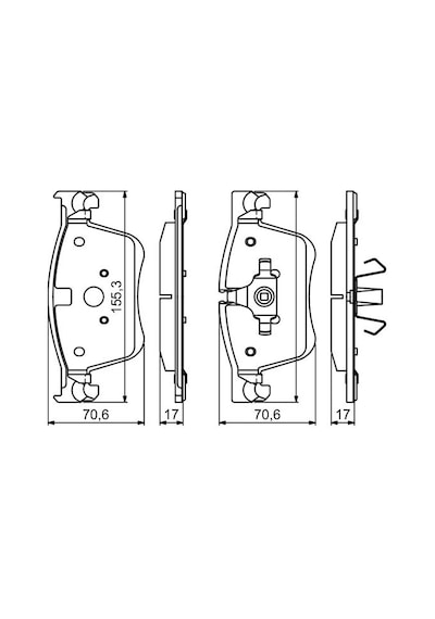 Peugeot 3008 1.2 Puretech 2016-2023 Bosch Ön Balata Netpar25833