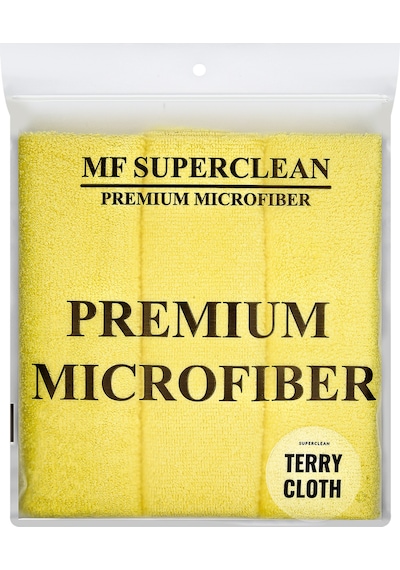 MF SuperClean 40 x 40CM  Mikrofiber Genel Araç Temizlik Bezi 4'Lü Paket