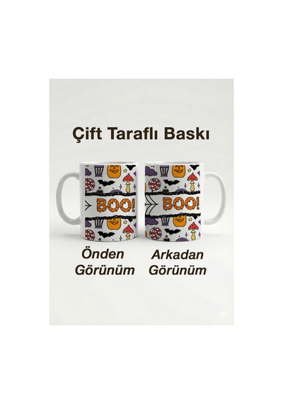Kişiselleştirilebilir İsme Özel Kupa Bardak - Cadılar Bayramı Halloween Tasarımlı Hediyelik 330 Ml Çok Renkli - 876076748 Çok Renkli - 876076748 Çok Renkli