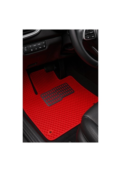 Honda Jazz 2012 2014 Executive Uyumlu Eva Oto Paspas Kırmızı Metal Topukluklu Tam Set