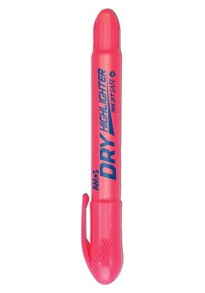 Hldpink Dry Highlighter Jel Fosforlu Kalem, Pembe Çok Renkli