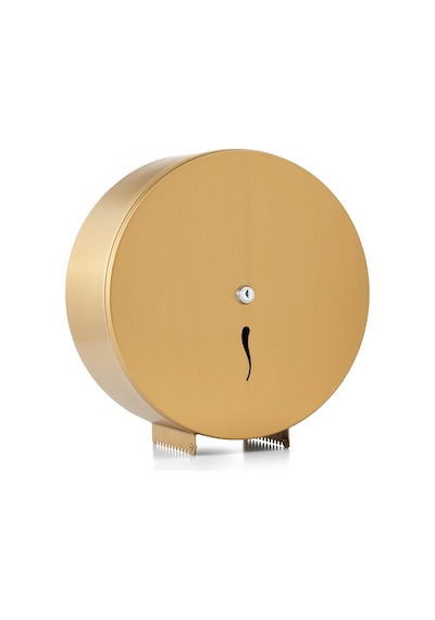 ARGESAN-Paslanmaz Çelik WC Kağıtlığı JUMBO Q28 cm-ALTIN