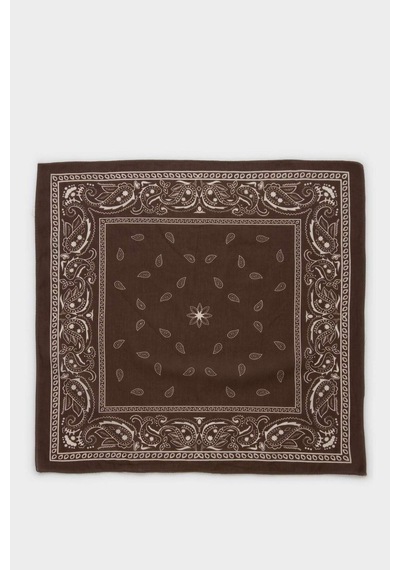 Defacto Kadın Desenli Pamuklu Bandana N7447az26smbn66 Kahve-bn66