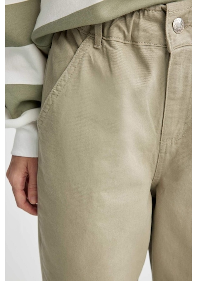 DeFacto Paperbag Gabardin Kumaş Pantolon Standart Paça Cepli S2790AZ25SPKH445