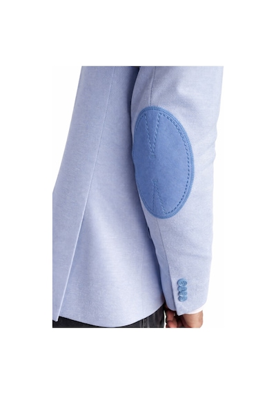 Plus Scorpion Erkek Kolu Yamalı Blazer Ceket Bebe Mavi Renk, İtalyan Kesim Şık Ve Modern Tasarım Bebe Mavisi