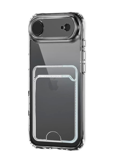 Apple İphone 17 Air Kart Şeffaf Silikon - Şeffaf